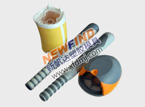 雙色按摩器震動棒塑膠手柄外殼模具